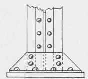Fig. 201. Steel base for Steel Columns.