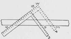 Fig. 28. Finding Length of Jack Rafter in 3/8 Pitch Roof.