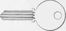 Fig. 31. Latch Key of Flat Key Type.