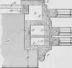 Fig. 337. Horizontal Section through Jamb of Double Hung Window in Brick Wall