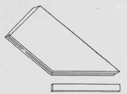Fig. 42. Showing Method of Joining Spandrel Rails, with Cross Tongue Glued and Screwed.