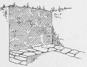 Fig. 8. Dry Wall in Trench.