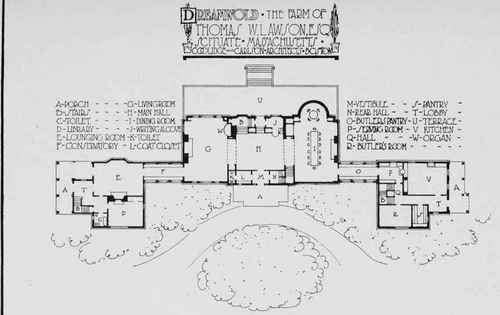 PLAN OF DREAMWOLD, THE FARM OF THOMAS W. LAWSON, ESQ., SCITUATE, MASS.