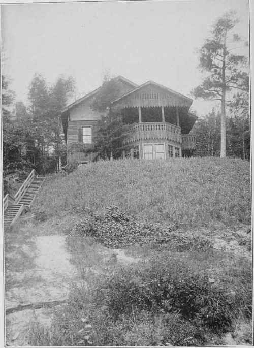SUMMER COTTAGE FOR THE MISSES DUMMER, AT HARBOR POINT, MICH. Pond & Pond, Architects, Chicago. Built in 1903. Cost, $7,300. Plans and Interior are Shown on Pages 86 and 90.