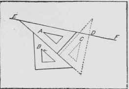 Fig. 15. Drawing a Line Perpendicular to a Given Line