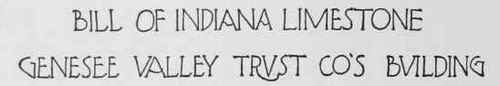 Fig. 8. Title from Architectural Drawing, Claude Fayette Bragdon, Architect.