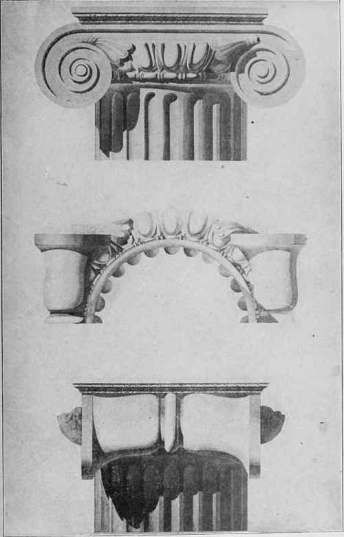 RENDERING OF ROMAN IONIC CAPITAL.