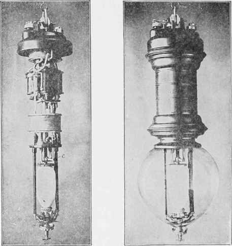 Fig. 3S. Enclosed Arc Lamp with Carbon Feed Mechanism.