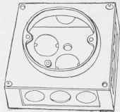 Fig. 47. Universal and Knock Out Type of Outlet Box.