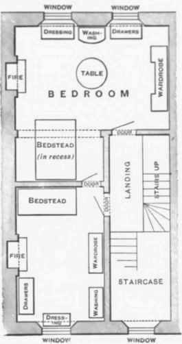 Fig. 10. Bedroom with Recess. and Dressing room