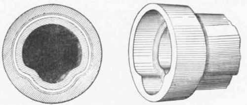 Fig. 314   Elevation and View of Socket end of Plummer's Drain pipe