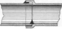 Fig. 316   Faulty Drain pipe Joint : Ridge of Cement