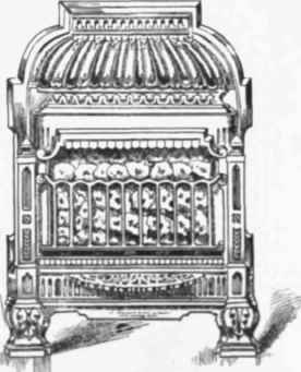 Fig. 478  View of Gas stove with Iron Fret Front.
