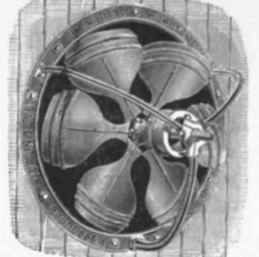 Fig. 579. Baird, Thompson, & Co.'s Six bladed Air propeller or Fan.