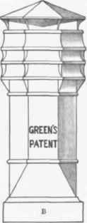 Fig. 688.   Green's Patent Chimney pot A, without cowl; b, with cut iron cowl.