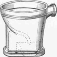 Fig. 697.   View of Defective Wash drawn Pedestal closet.