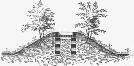 Fig. 710.  Section of Filtration gutter for Clay soils.