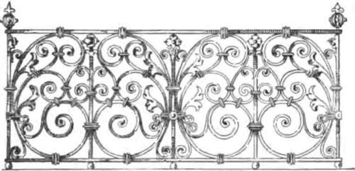 Wrought iron Balcony Railing.