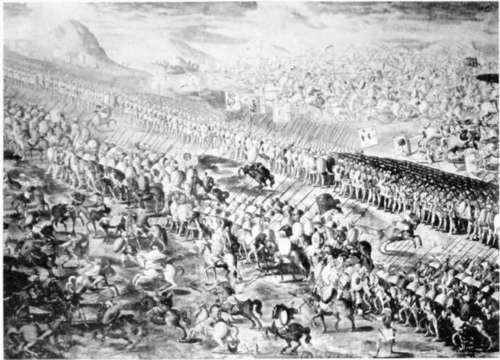 The Battle Of La Higueruela (Wall painting. Hall of Battles, El Escorial)