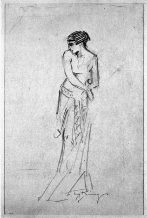 Study By Troy Kinney. Fokina In Her Dance Of Salome.