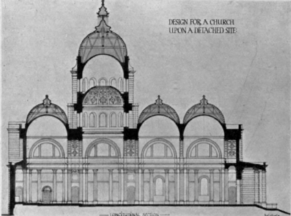 Design and Plan of a Domed Church. By A. E. Martin