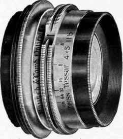 TESSAR Actual Size. Illustration No. 53 See Paragraph No. 723. BAUSCH & LOMB LENSES