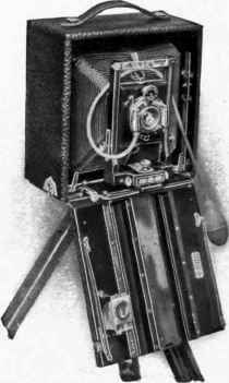 A. Modern Camera. Bed dropped and wide angle attachment in use