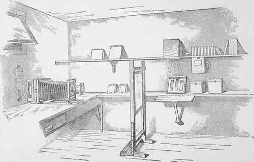 Illustration No. 15 Section of Dark room Used for Enlarging See Paragraph No. 621