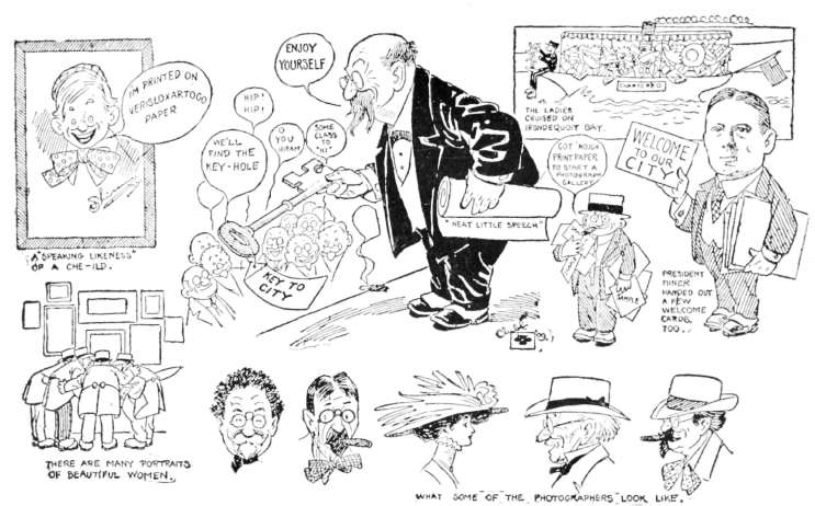 How the Convention looked to the Rochester Herald artist.