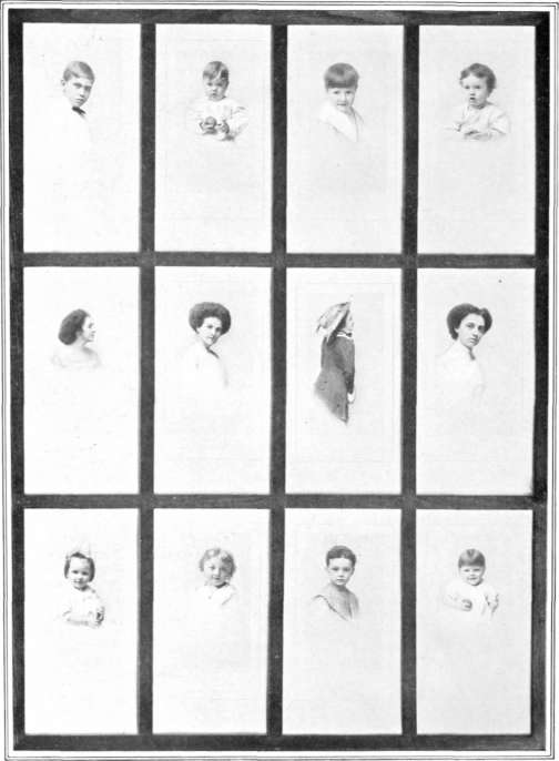 Showing the arrangement of C. L. Venard's First Prize Winning Exhibit on Collodio Carbon at the 1909 Illinois State Convention.