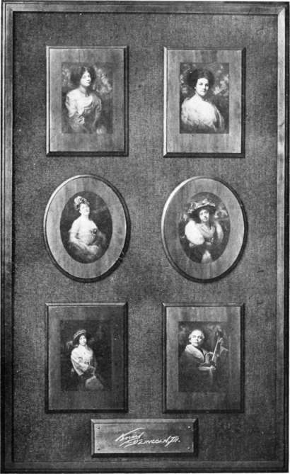 Showing the arrangement of another of C. L. Venard's First p'rize Winning Exhibits on Collodio Carbon at the 1909 Illinois State Convention.