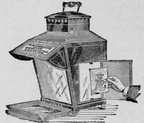 Lantern Arranged For Developing, And After Fixing, Examining Negatives By Opal Light