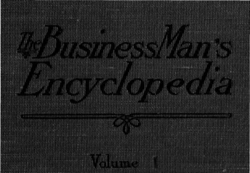 The Business Man's Encyclopedia: book cover