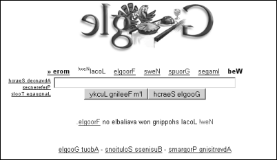 Elgoog is Google... backwards