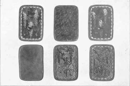 Fig. 140. Steps in process of cloisonne enameling