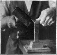 Fig . 15 Bending the end of the blotters.