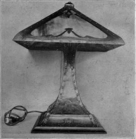 Fig . 44. Copper lamp trimmed with brass.