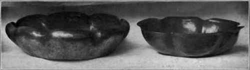 Fig . 86 Copper nut bowls, concave fluting .