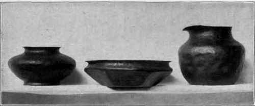 Fig . 99. Tea pot body , jardiniere, pitcher, roughly raised to shape, ready for the handle