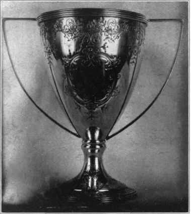 Fis. 131. Silver cup, flat chasing, showing  the extent to which simple chasing may be carried.