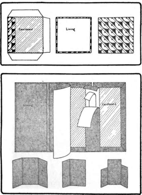 A square of cardboard