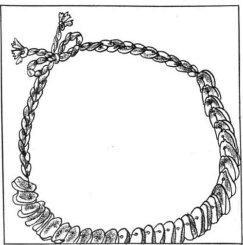 A braided cord for a necklace
