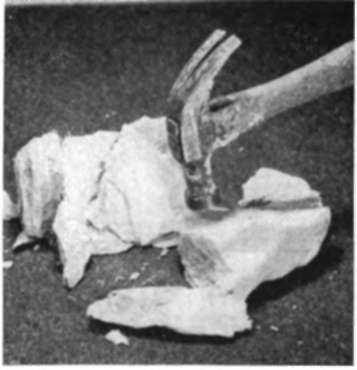 Breaking clay