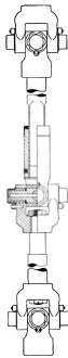 Blood Bros. Universal Joint and Divided Propeller Shaft.