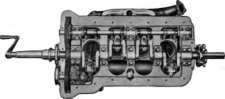 Bottom of Crank Case of L Head Motor.