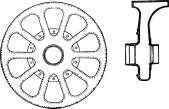 Hollow Spoke Type Rear Wheel.