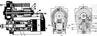 Longitudinal Sectional, Cross Station and End Views of Pitta field Magneto.
