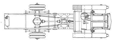 Plan View of the Federal 31 Ton Chassis.