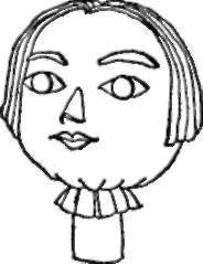 Stuffed head of puppet