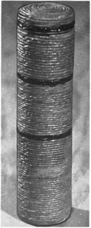 Crepe Paper Cord Covered Jar